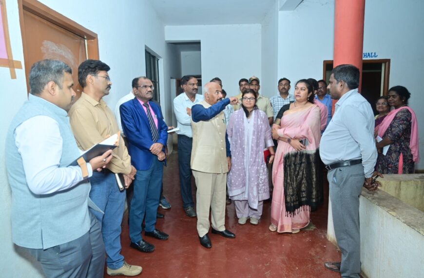ಚಾಮರಾಜನಗರಕ್ಕೆ ಉಪ ಲೋಕಾಯುಕ್ತರ ಭೇಟಿ – ಹಾಸ್ಟೆಲ್ ವ್ಯವಸ್ಥೆ ಕಂಡು ಅಸಮಾಧಾನ