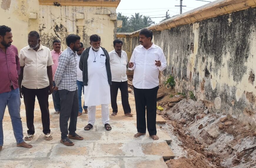 ಮದ್ಯರಂಗನಾಥ ದೇವಾಲಯಕ್ಕೆ ಶಾಸಕ ಎಂ.ಆರ್. ಮಂಜುನಾಥ್ ಭೇಟಿ